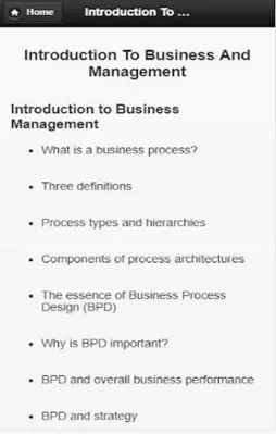 Intro to business management android App screenshot 0